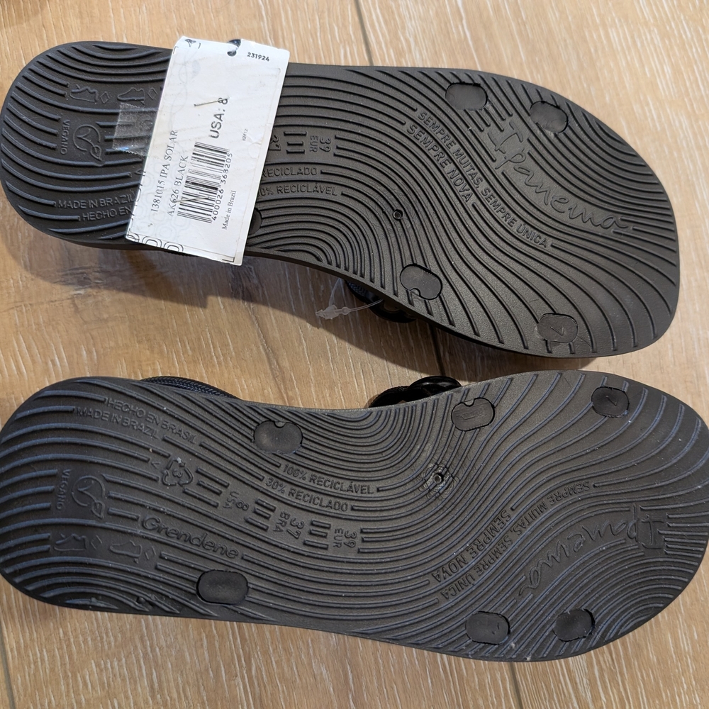 NWT IPANEMA Women's Black Sandals - Picture 4 of 6